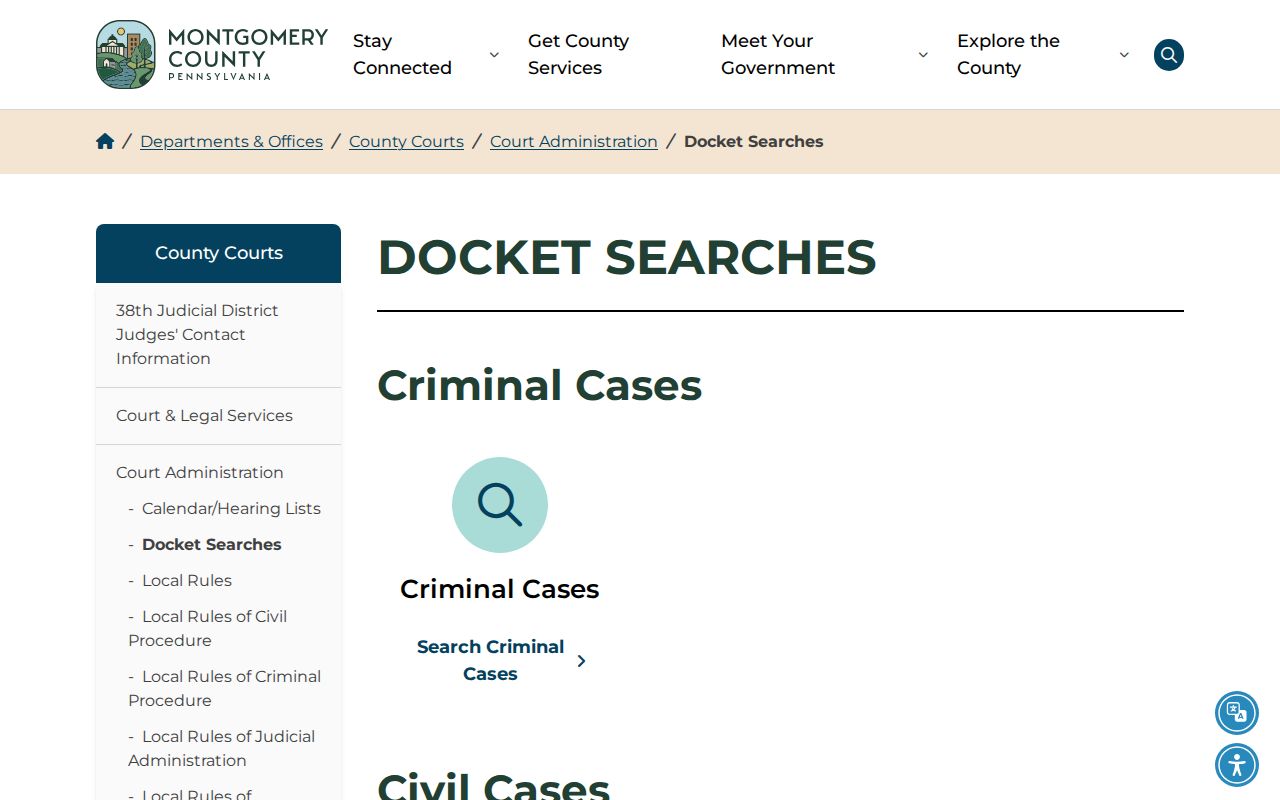 Upper Dublin Township residents directory Montgomery County docket search hub
