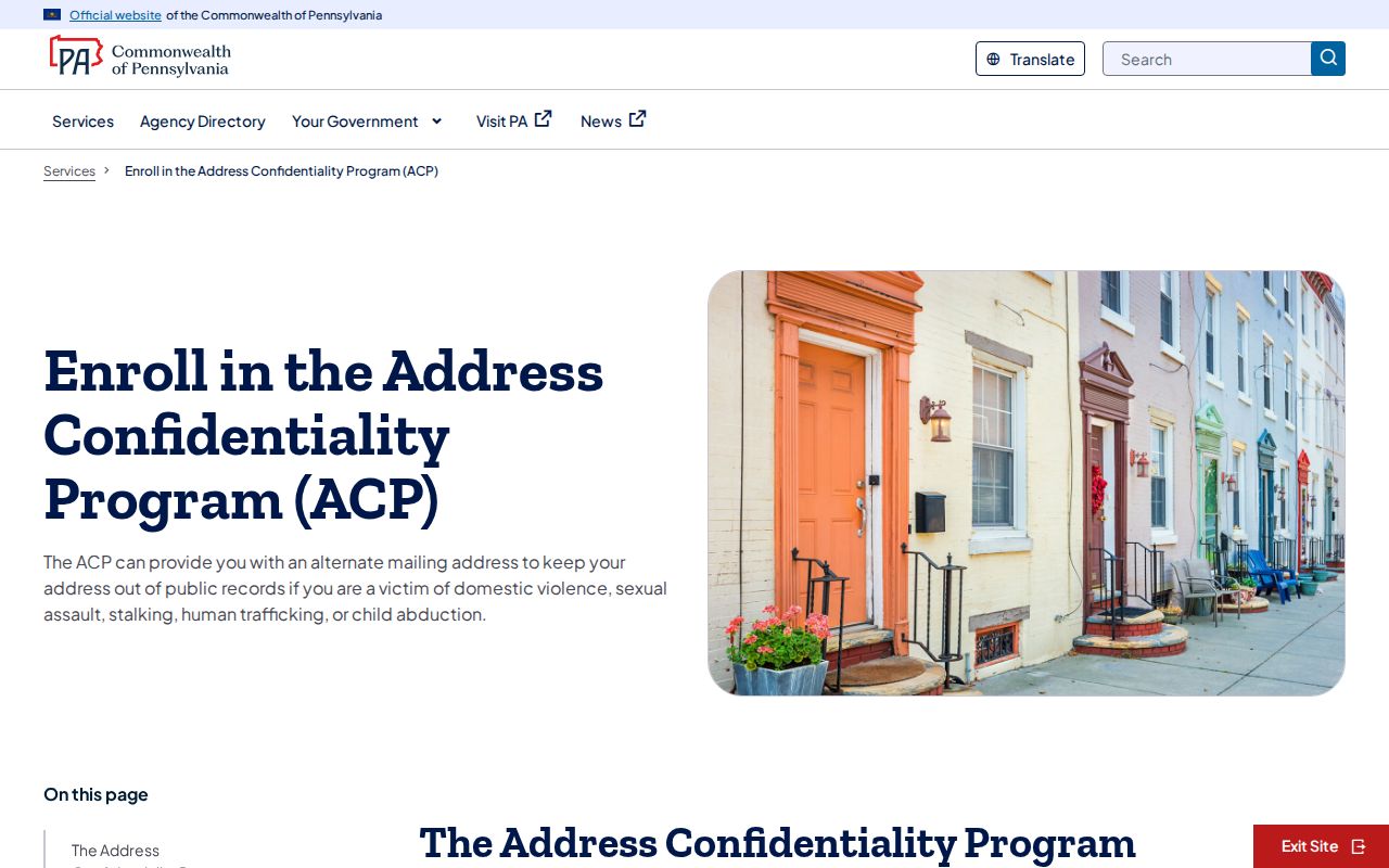 Upper Dublin Township residents directory Pennsylvania address confidentiality program information